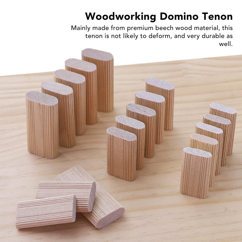 Wood Biscuits, 50Pack 8mm x 40mm Beechwood Loose Tenons Compatible with Domino Loose Tenons Joinery Systems, Domino Beech Tenons for Crafting Woodworking