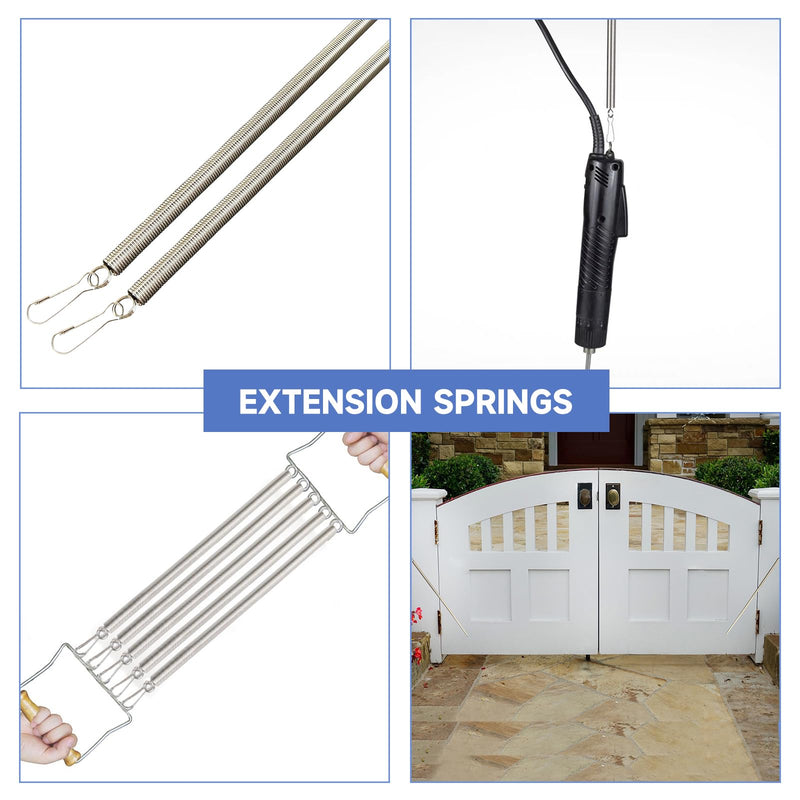 2Pcs Screen Door Springs, 20-Inch Extension Springs with Hook Ends for Door, Gate, Camper 20 Inch screen door spring