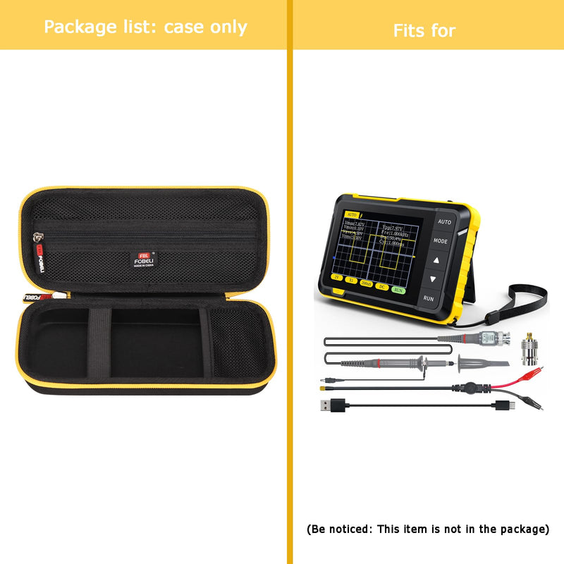 FBLFOBELI Hard Case for FNIRSI DSO152/DSO153/DSO-510/DSO-TC3 Oscilloscope - Handheld Digital Oscilloscope Kit Portable Oscilloscope (Case Only)