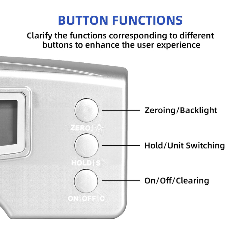 Scoliosis meter Electronic, Precise Measure Digital Display Scoliosis meter for Scoliosis Evaluation, Professional Scoliosis meter Pediatric, Portable Human Scoliosis Meter for Therapy Analyzer