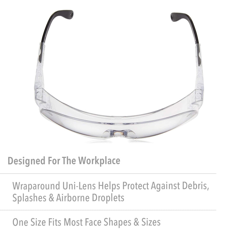 Uvex Ultra-Spec 2000 Visitor Specs Safety Glasses with Clear Ultra-Dura Anti-Scratch Lens Clear Anti-fog Standard