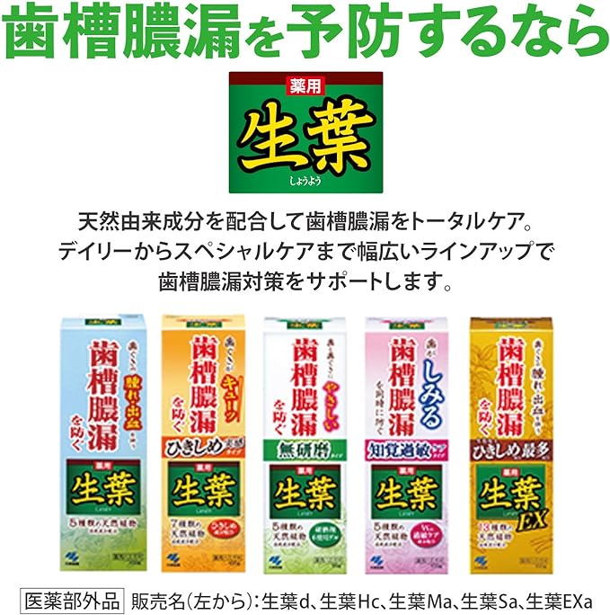 Fresh Leaves (Prevents Pyorrhea) Medicated Toothpaste, Japanese and Chinese Herb Flavor, 3.5 oz (100 g), Quasi-drug - NewNest Australia
