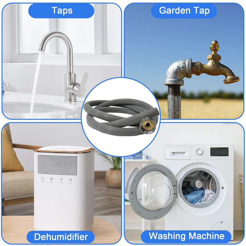 Dehumidifier Drain Hose 3/4 Inch FHT Connection, With Brass Joint To Prevent Water Leakage, Fully Compatible With Most Of Dehumidifiers，5ft 5FT