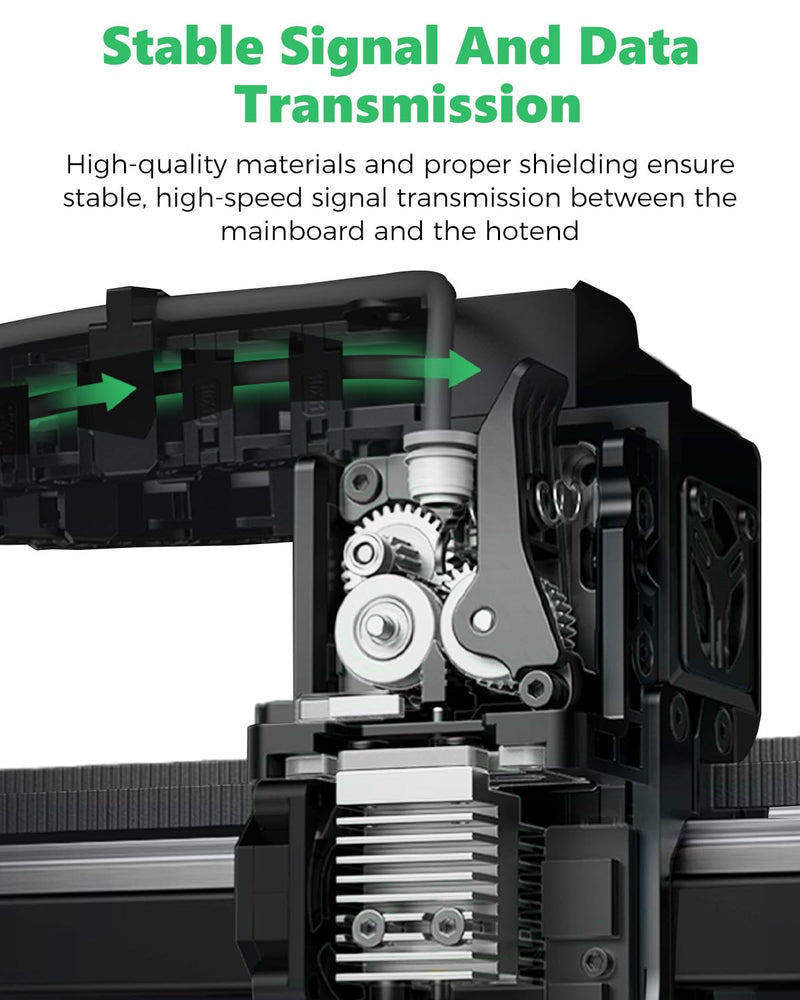 Creality K2 Pro Toolhead Cable, High-Temp & Durability Hotend Mainboard Connector Wire, Stable Signal Transmission OEM Compatible Plug & Play, K2 Pro 3D Printer Replacement K2 Pro Print Head Cable