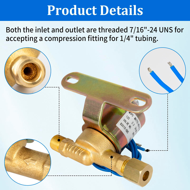 4040 Solenoid Valve for Humidifier - 24V Water Valve Compatible with April aire Whole House Humidifier Models 400 500 600 700 220 224 - Replaces B2015-S85 B2017-S85, Blue