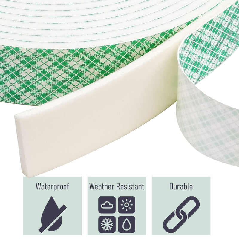 CANOPUS Double Sided Foam Tape for Craft and Card Making Projects, Heavy Duty Adhesive Mounting Tape 4016 (0.5in x 36yd) 0.5inx36yd