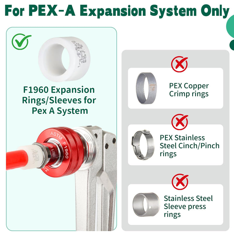 (Pack of 10) Pex-A 3/4" Pex x1/2" Swivel Female NPT Adapter, Plumbing Cold Expansion Brass Fittings, ASTM F1960, ANSI/NSF-61,(PEX1960271-10PCS) Coupling - 3/4" PEX-A × 1/2" FNPT Swivel (10 Pack)