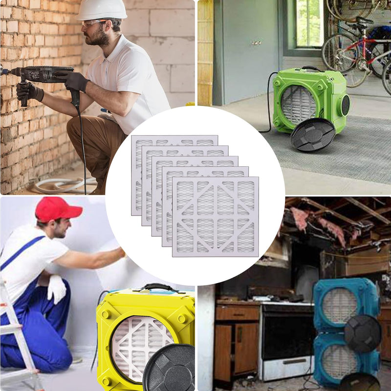 5 Pack MERV-10 Pre-Filter Replacement Compatible with AlorAir CleanShield HEPA 550 Air Scrubber and Abestorm HEPA 550 Air Scrubber - 5 Pack