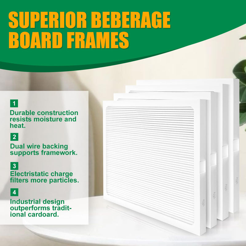 9 x 11 x 1 MERV 13 Replacement Dehumidifier Filter Compatible with Santa Fe Compact70, Ultra70, Element, Compact2, UA 65H dehumidifier Models, 4 Pack