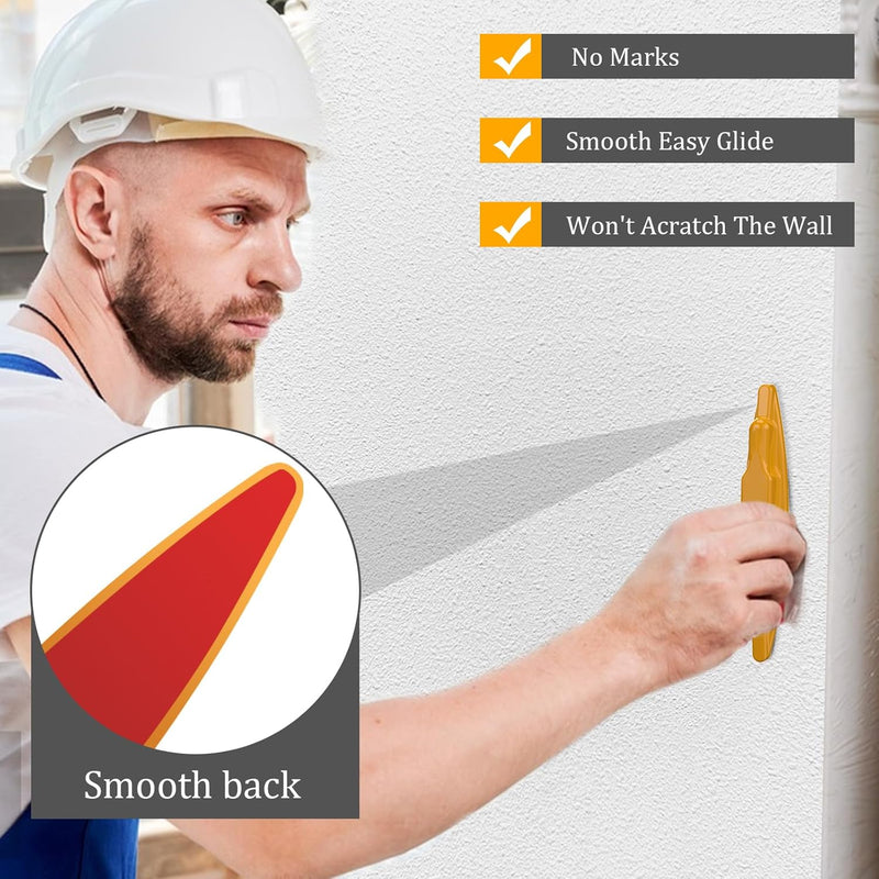6 PCS Magnetic Stud Finder Easy to Use, Locate Screws, Nails, Metal Studs Compatible with All Drywall Construction Orange, 6 Pcs