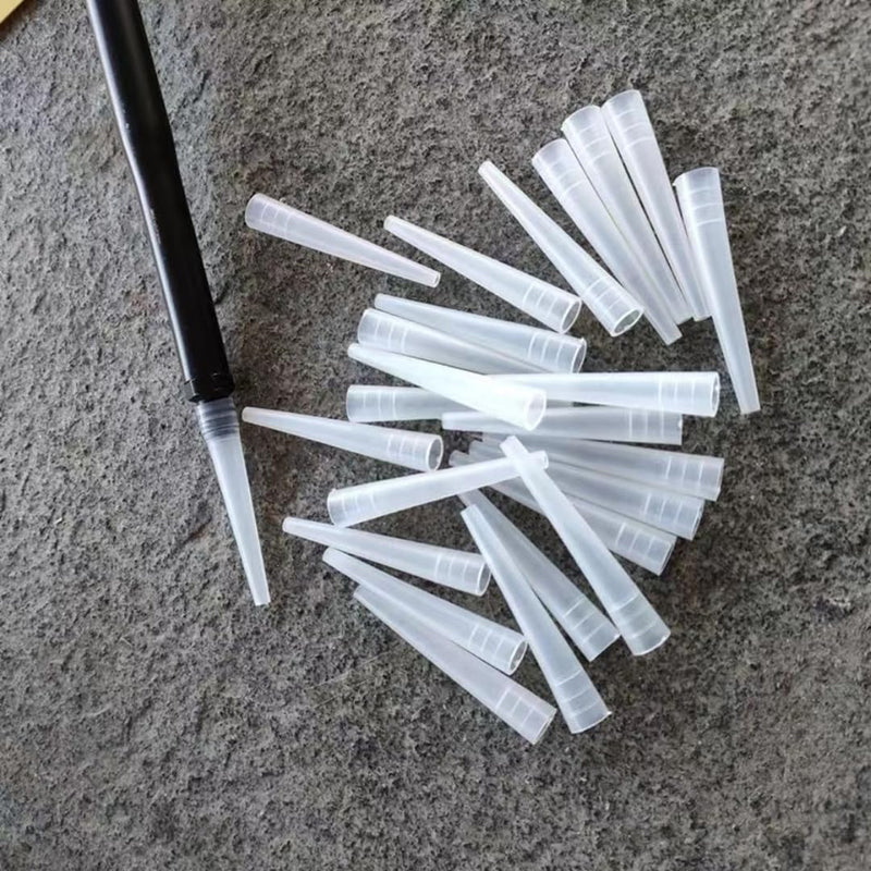 Spray foam gun nozzle Spraying foam gun accessories Reusable sealed small nozzles replacement expansion tool supplies for construction use（16 pieces of white transparent packaging）