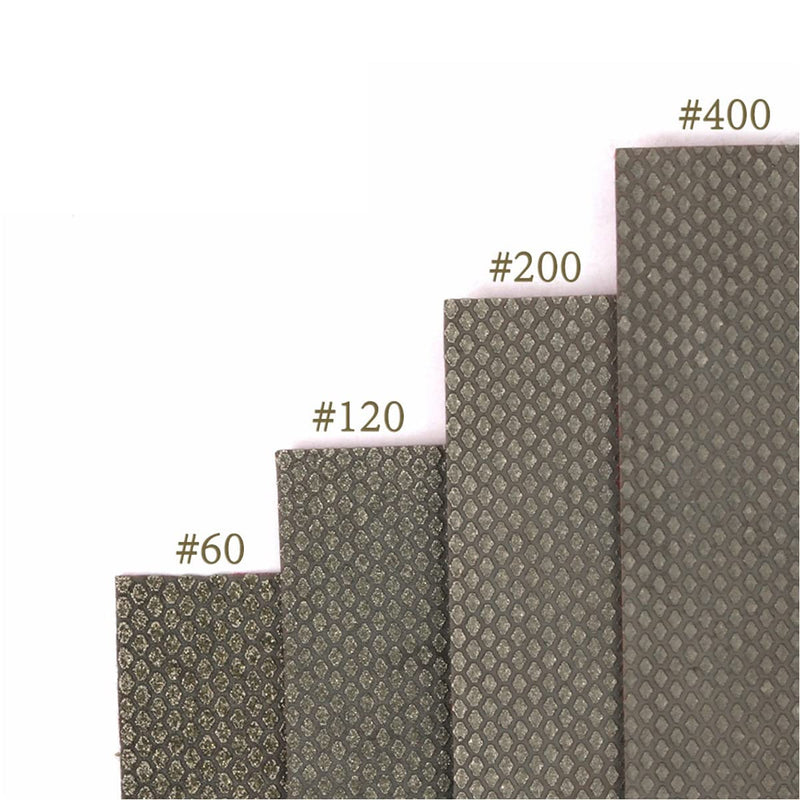 Diamond Sandpaper Electroplated Polishing Sheet Abrasive Sanding Paper Grit 60 120 200 400 Replacement Abrasive mix-4pcs