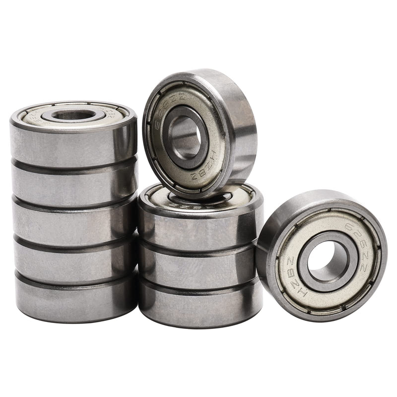 6x19x6 mm Steel Deep Groove Ball Bearing Model Bearings 626ZZ 626Z 80026 10 PCS Skateboard Bearings