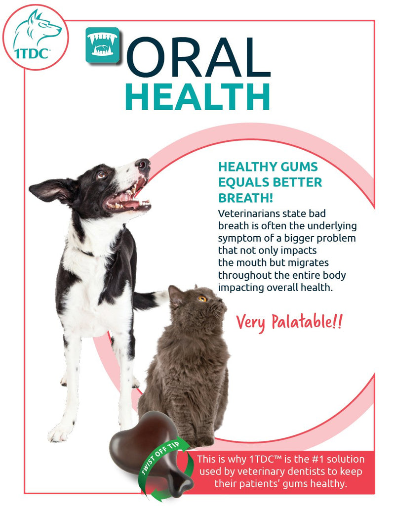 1TDC Dual Action Natural Support – Twist Off Soft Gels – Delivers 4 Major Health Benefits for Dogs & Cats – Supports Oral Health, Hip & Joint Health, Muscle & Stamina Recovery, Skin & Coat Health 30 - PawsPlanet Australia