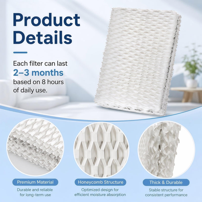 8 Pack WF813 Humidifier Filter Replacement For Equate EQ-2119-UL EQWF813 8-pcs Wf813 Humidifier Filter