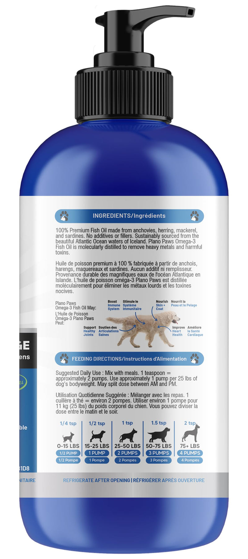 Omega 3 Fish Oil for Dogs - Better Than Salmon Oil - Dog Fish Oil Supplement to Reduce Shedding & Itching - Supports Joints, Brain, and Heart Health - Skin and Coat Supplement - Liquid Fish Oil 12 Oz
