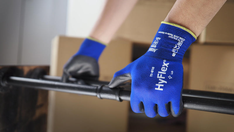 Ansell HyFlex 11-618 Nylon Light Duty Multi-Purpose Glove with Knitwrist 9 (L)