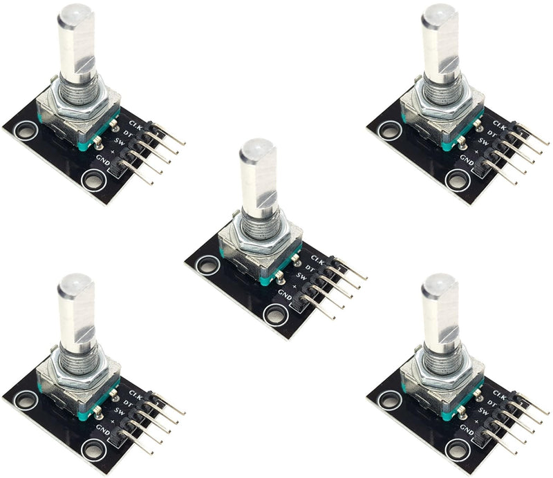 Rotary Encoder for Arduino, ESP32, ESP8266, Raspberry Pi, 5 Pieces