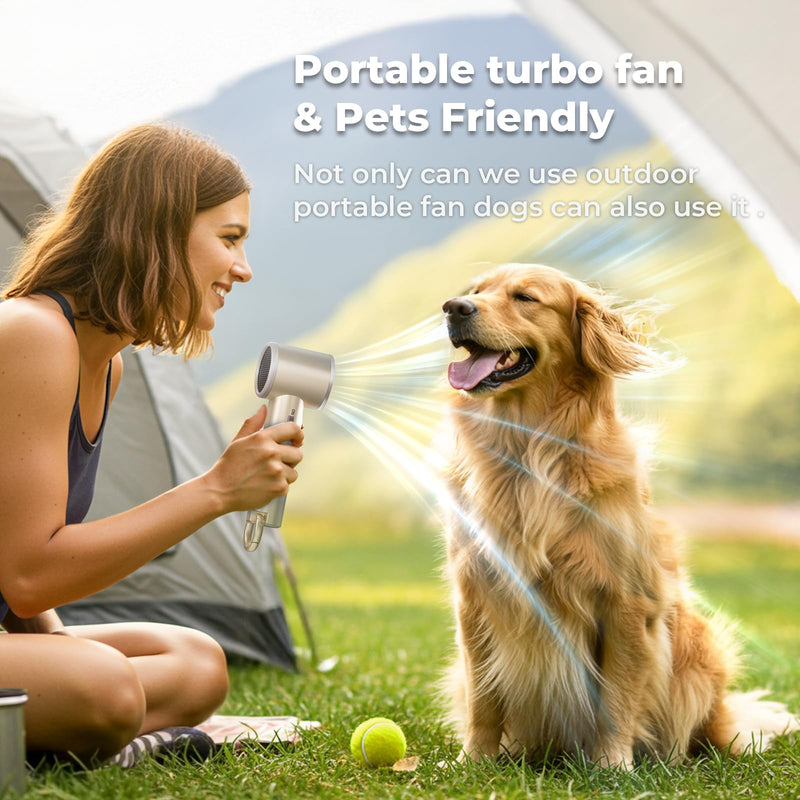 2PC Portable Handheld Fan Rechargeable for Travel,5000mAh Hand held Personal Fan for Pocket,20Hrs Cooling Wind,100 Speeds Adjustable Powerful Airflow Wind,Gifts for Trip,Outdoor Activites,Camping Two pieces gold