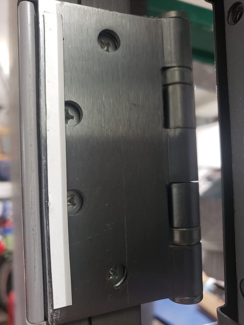 Magnetic Hinge Shims for Commercial Hinge Adjustments Door Repairs Prop Damage Sagging Hinges for use with 4"x4" 4-1/2" x 4-1/2" 5" x 5" Hinges Each Pack Contains 50 shims 4" x1/4"