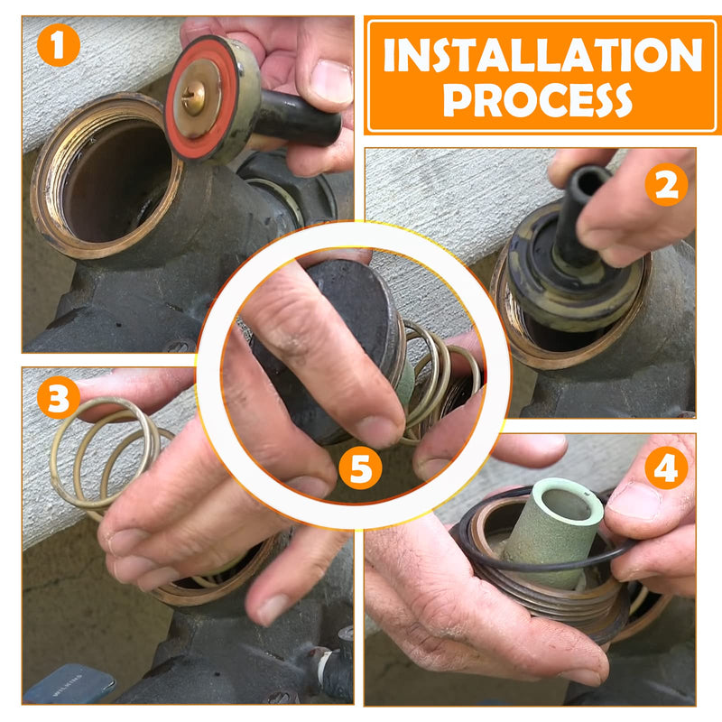 3/4"-1" Complete Repair Kit Fits Replace for Zurn Wilkins 975XL and 975XL2 Replacement，Complete Backflow Repair Kit