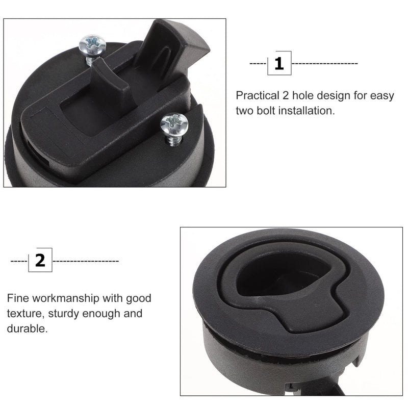 BESPORTBLE Locking Flush Latch Pull Slam Latch Hatch Lift for Boat Camper Rv Trailer