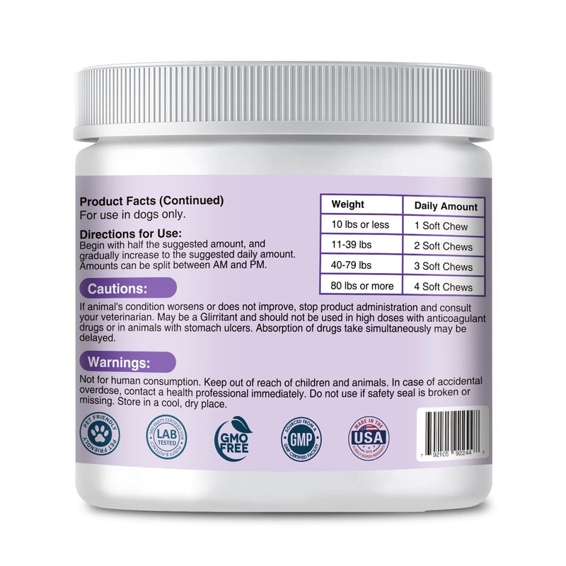 Multivitamin Chews for Dogs, 120 Chews | Supports Growth, Hip & Joint, Skin and Gut Health, Immunity, Urinary and Kidney, Heart, Brain, Liver, Eyes, Antioxidants