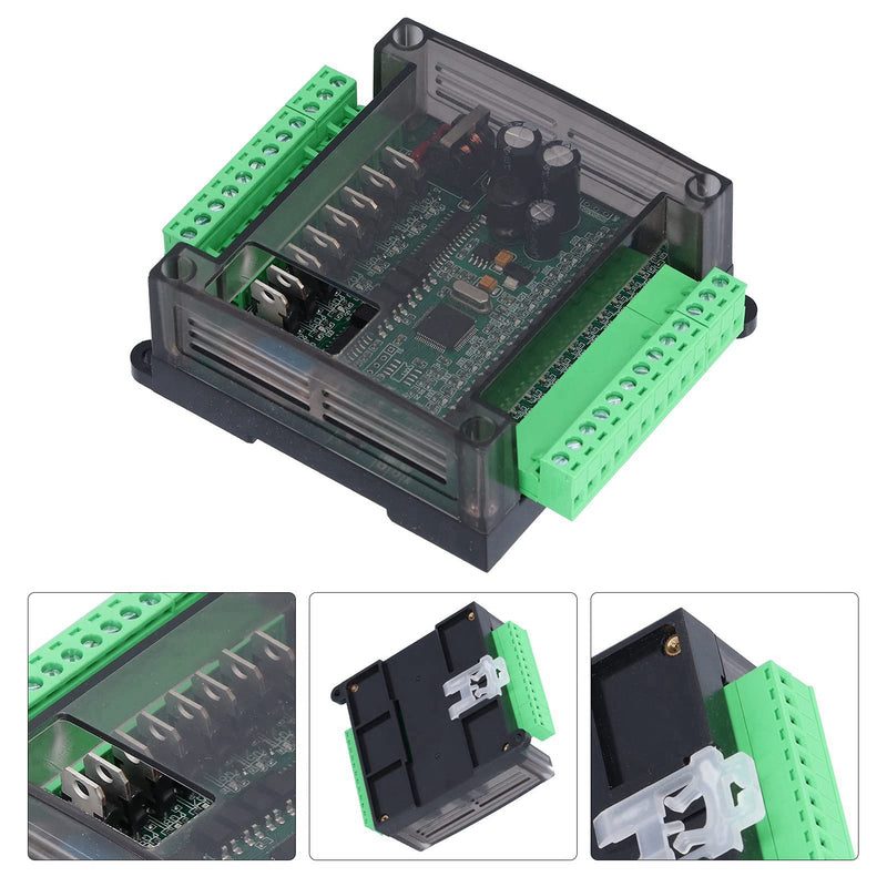 12V PLC Control Programmable Logic Controller DC12V 2N20MT Industrial Control Board PLC Programmable Logic Controller Relay Output(Add Shell), Industrial Computer
