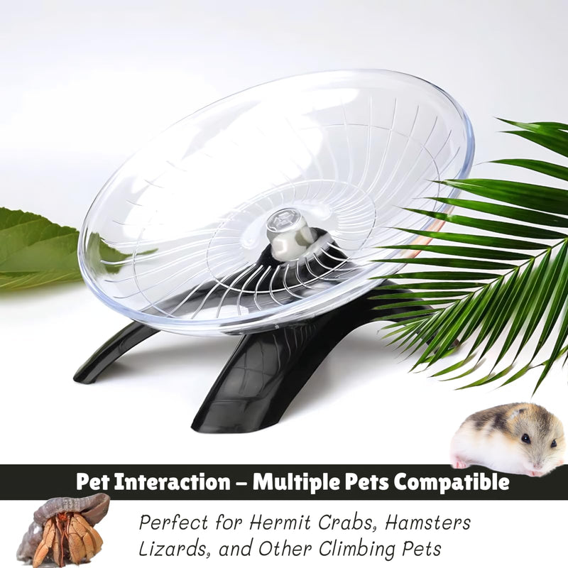 Hermit Crab Running Wheel Toy, Hamster Exercise Wheel, Small Animal Cage & Tank Accessory for Hermit Crabs, Hamsters, Rats, Gerbils, for Active Play and Exercise - PawsPlanet Australia