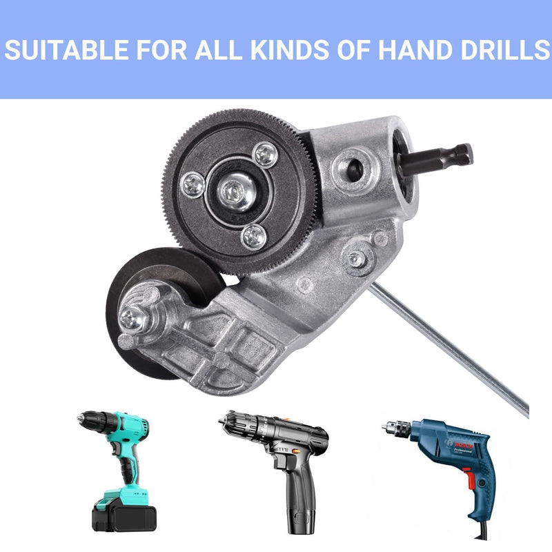 Electric Drill Plate Cutter - DIY Metal Shears for Flat Metal Sheets, Adapter Included, Precise Cutting of Iron, Steel, Copper, Aluminum - Ideal for Professional and Home Use