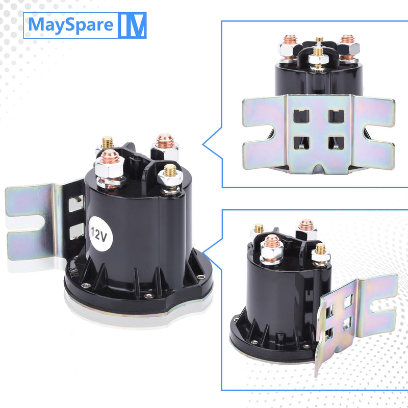 MaySpare Solenoid Relay Switch 12 Volt 4 Terminal Trombetta PowerSeal Solenoid 150 Amp Intermittent Duty DC Contactor, 684-1261-212, 684-1251-212