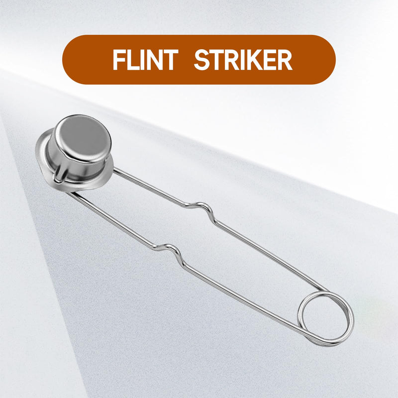 A-3 3/16" Air Acetylene Replacement Tip with Flint Striker for Turbo Torch G-4 /PLF–A5 Handles, Self Lighting Torch Tips, Light/Medium Duty Air Acetylene Swirl Quick Connector Flame Tip A-3