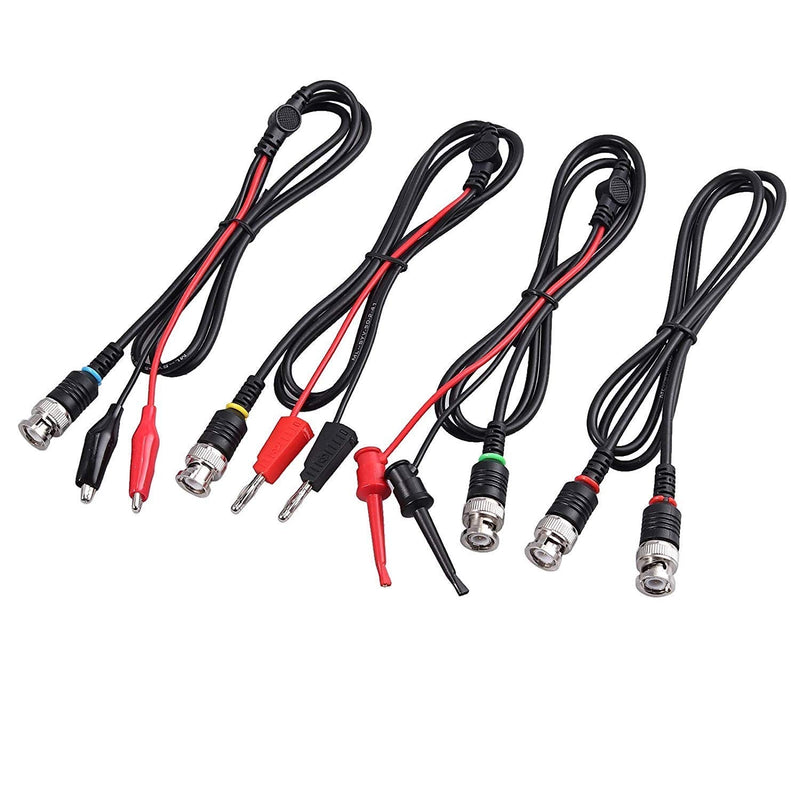 Universal Oscilloscope Probe Kit, 100MHz Oscilloscope Clip Probes with BNC to Minigrabber Test Lead Kit