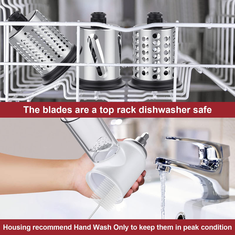 Slicer Shredder Attachment for KitchenAid Stand Mixers, Vegetable for Kitchenaid, Cheese Grater by Gvode