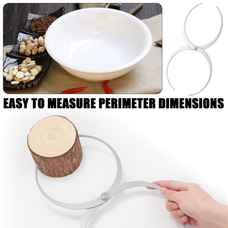 11 Inch Wood Turning Double Ended Bowl Calipers Stainless Steel Woodworking Woodturning Tools Pottery Calipers Wood Lathe Thickness Measuring Tool(11 Inch) 11 inch