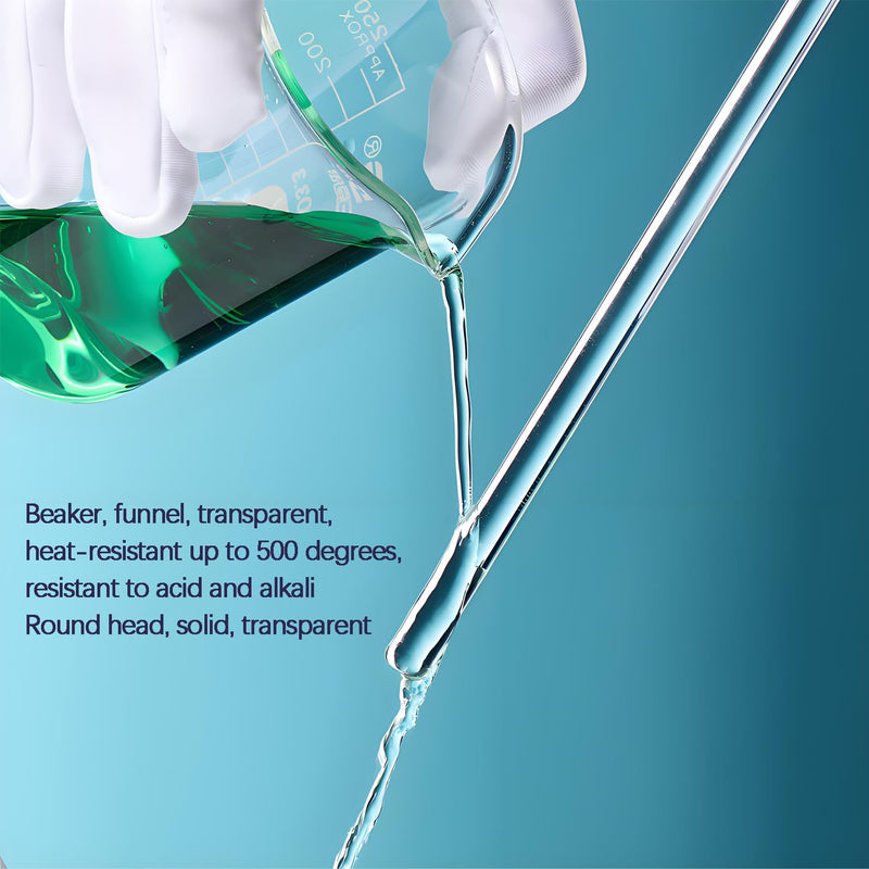 TISMART Glass Beaker Measuring Cup BORO 3.3-250/500/1000ML(4pcs 250ml) | Corrosion-resistant, Anti-oxidation, Heat for Lab, Teaching, Craft, Cooking, DIY, Liquid, Science Lab 250.0 milliliters 4