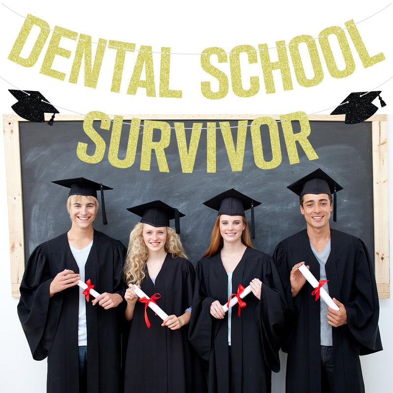 Dental School Survivor Banner, Future Dentist, Congrats RDH, Dental School Graduation Party Decorations