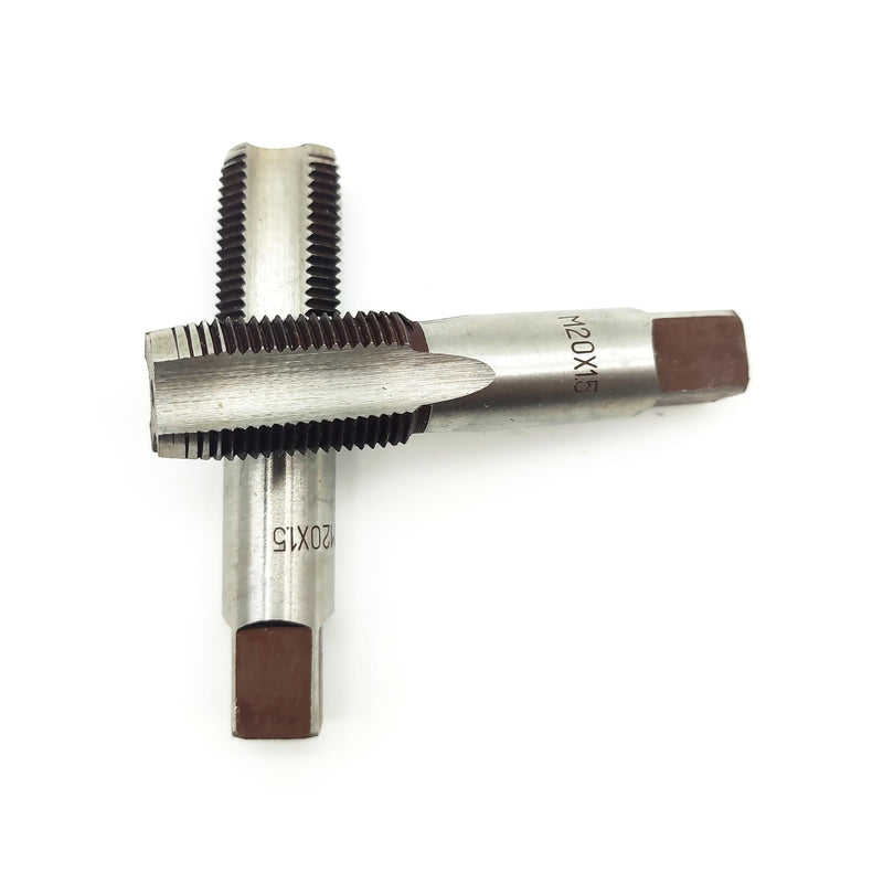 M20 x 1.5 Metric Hand Thread Tap, 1.5mm Pitch, 1 Tapper Tap, 1 Plug Tap, Right Hand (M20x1.5, Tap) M20x1.5