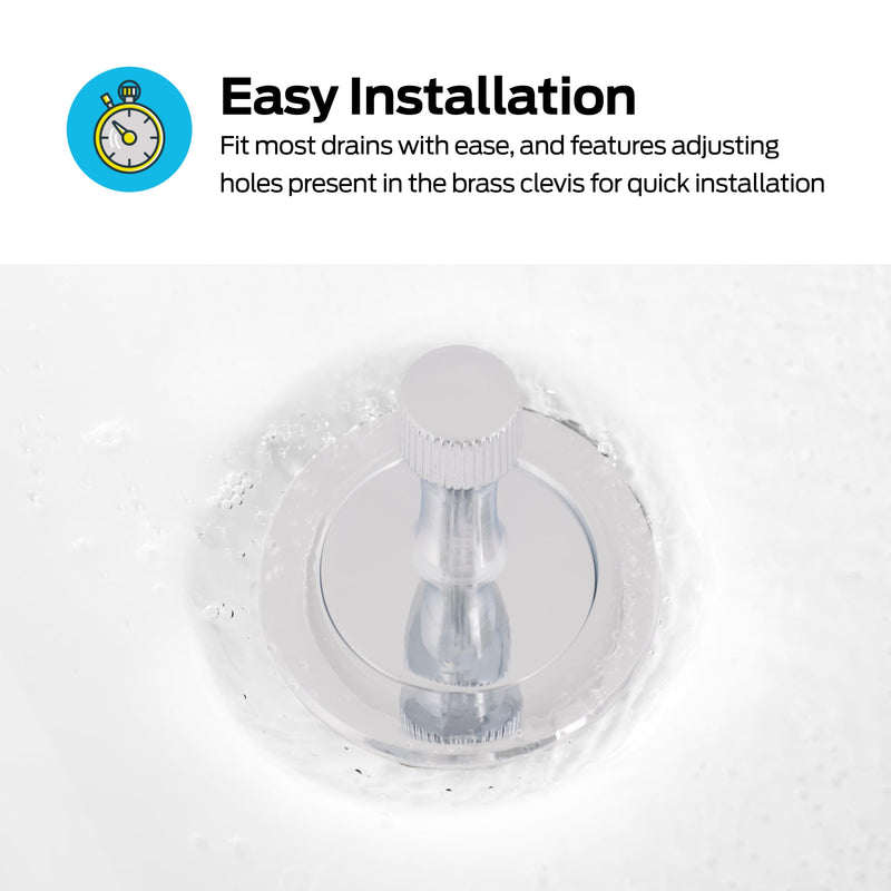 Eastman Lift-n-Turn Bathtub Drain Assembly Kit with Strainer and Stopper, 1-1/2 Inch x 11.5 Coarse Thread, Chrome Plated, 35233 1-1/2 in. x 11.5 Coarse Thread
