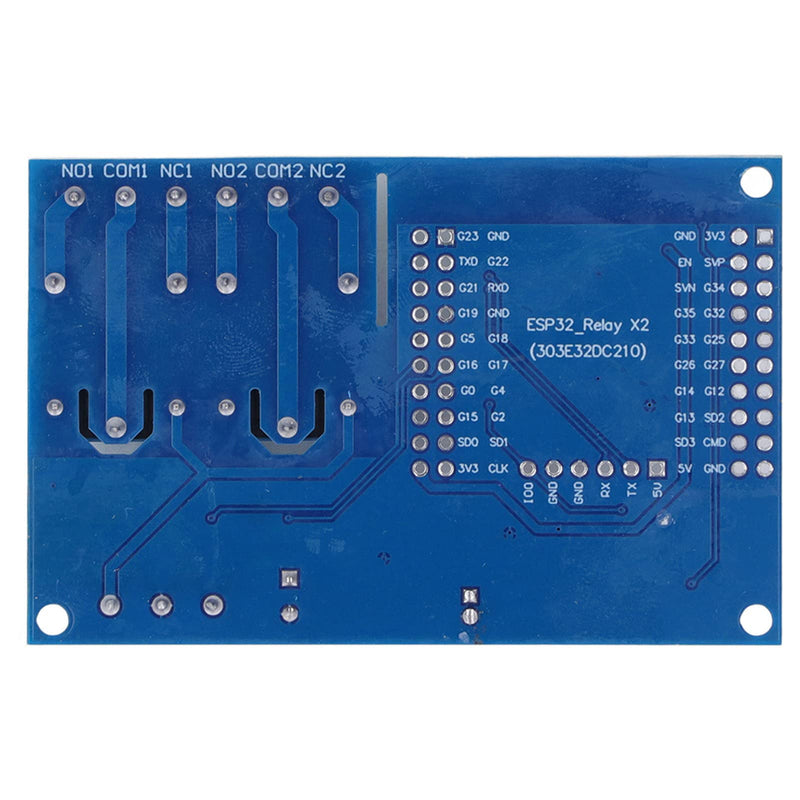 ESP Relay, 2 Channel 5V Relay Module, 4M Byte Flash Large Capacity Programmable Relay Board for Secondary Development Learning
