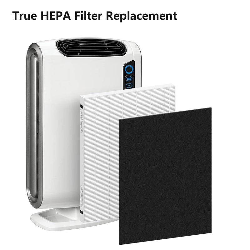 2 Pack Replacement Filter for Fellowes AeraMax 190/200/DB55/DX55 Purifier, Fits Part# 9287101 & 9324101, 2 Filter and 6 Carbon Filter
