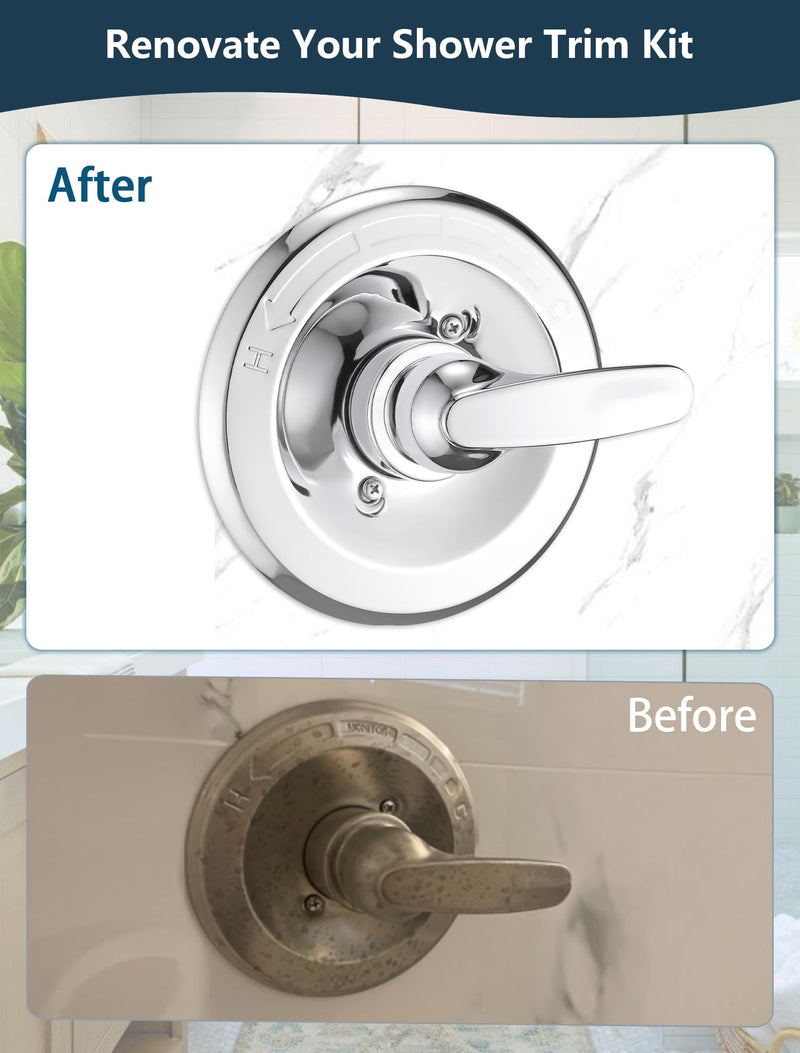 Replacement Metal Lever Handle for Delta H79 1300/1400 Series - Single Tub Faucet Handle Kit, Durable Zinc Alloy Construction, Easy DIY Installation Chrome