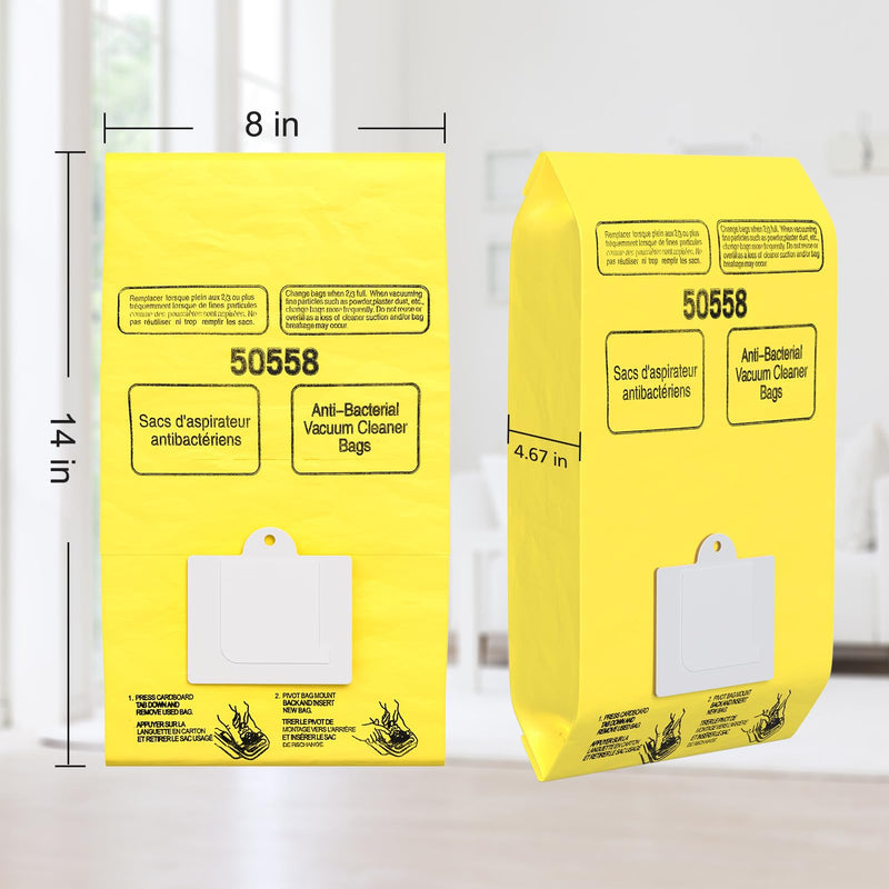 15 Pack Canister Vacuum Cleaner Bags Compatible with Kenmore Canister Type C/Q 5055, 50555, 50557, 50558 and Type C-5, C-18, 53292, 200 Series, 400 Series, 600 Series, 700 Series, 800 Series Vacuum 15 Pack