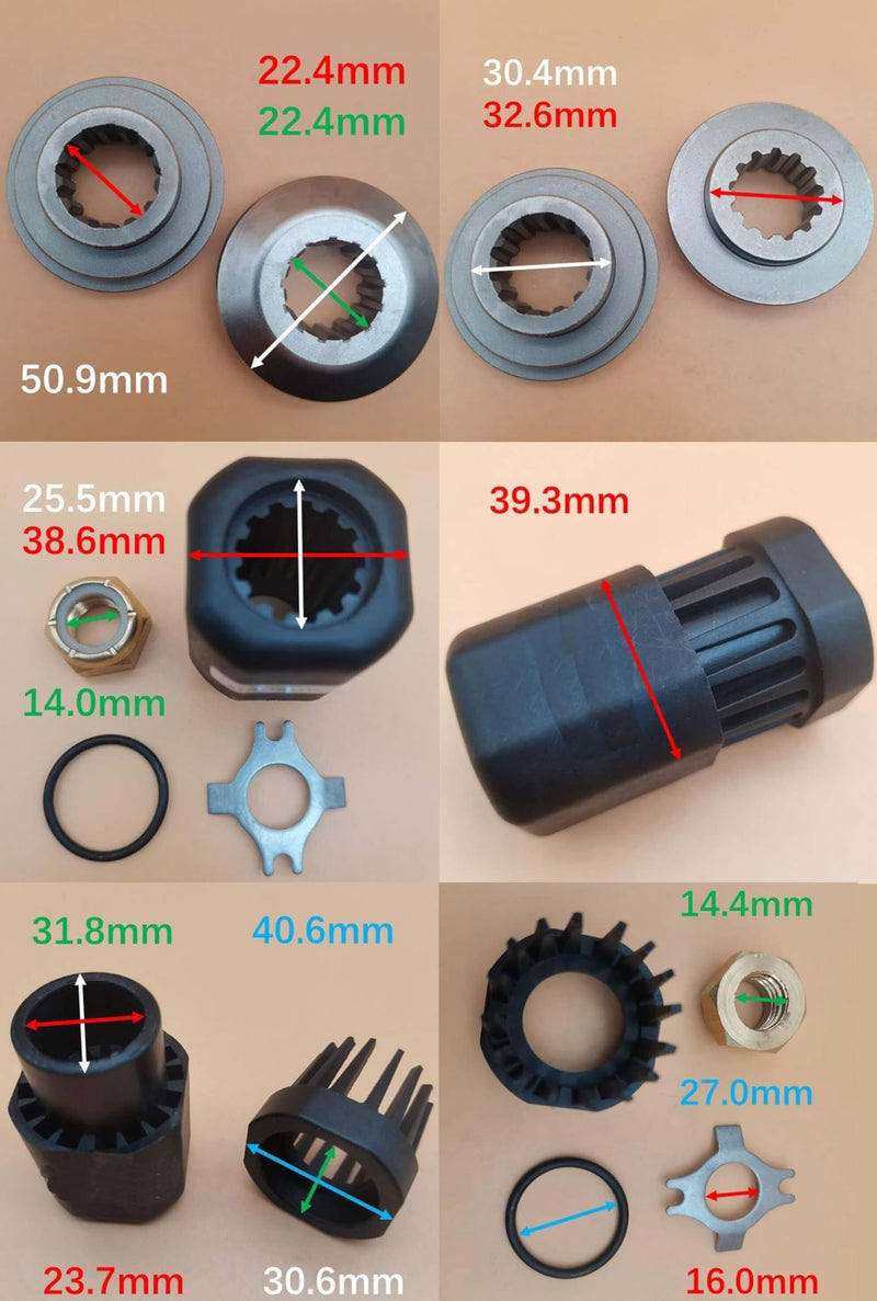 Propeller Hub Kit for Mariner Outboards 40-60HP, Complete Set Included, Protective Hub System, Enhanced Propeller Performance with Forward Thrust 835257K12