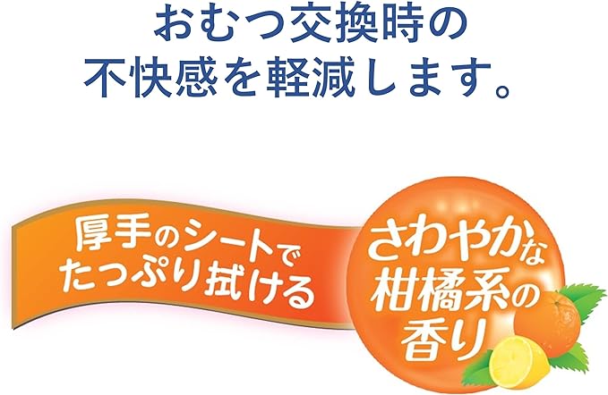 Large thick wipes that can be flushed down the toilet, Habinase, 40 pieces, nursing care, adults, elderly, citrus scent, non-alcoholic, 200 x 300 mm, made in Japan 1005634 - NewNest Australia
