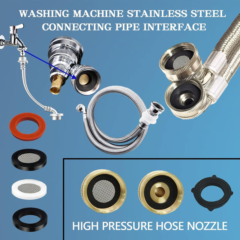 1000 Pcs 18 Size O Ring Kit+18 Size Rubber Washers Assortment Kit for Plumbing Faucet Water Pipe Garden Hose Washers Shower Heads Gasket Repair and Air or Gas Connections Plumbing Washers and O Ring 1000 Pc
