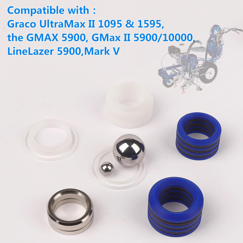 248213 Pump Repair Packing Kit for Graco 1095 1595 5900 10000 Airless Paint Sprayer Aftermarket (1) 1