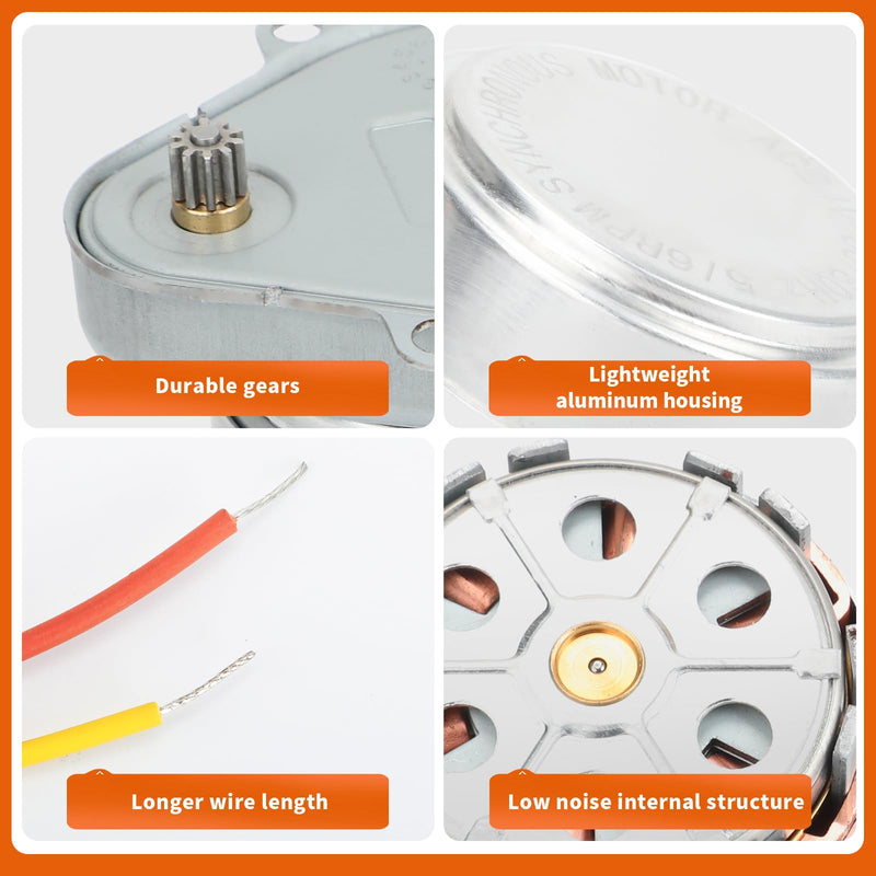 Honey-Well 802360JA Motor Compatible with V8043 or V8044 Zone Valves, 24V 50/60Hz 5RPM 1