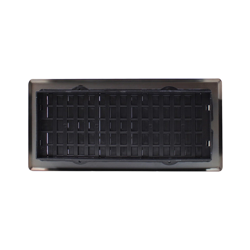 Decor Grates AJH410-RB Oriental Floor Register, 4x10 Inches, Rubbed Bronze Finish