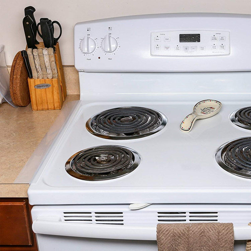 Silicone Gap Covers, (2 Pack) Silicone Stove Gap filler Stopper Kitchen Stove Gap Covers - Flexible Silicone Stove Counter Gap Cover, Food Grade (21 Inches, Semi Clear) 21inches Semi-clear